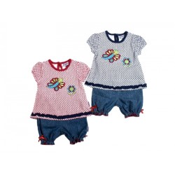 Комплект за бебе с пеперуда