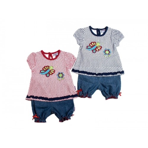 Комплект за бебе с пеперуда