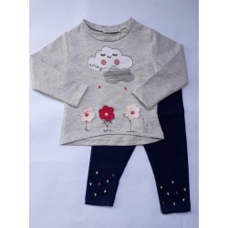 Комплект за момиче с апликации