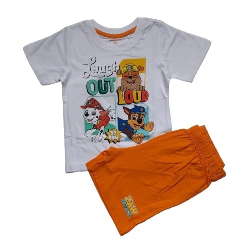 Лятна пижама за момче Пес Патрул бяла