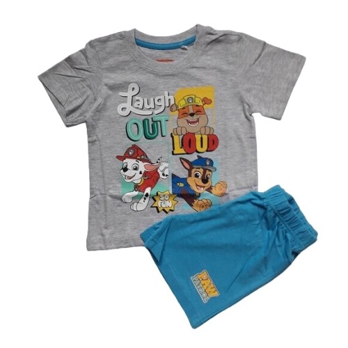 Лятна пижама за момче Пес Патрул сива