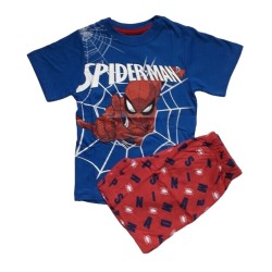 Лятна пижама за момче Спайдърмен синя