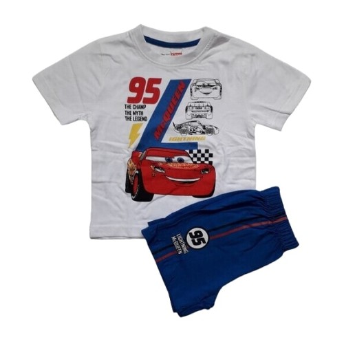 Лятна пижама за момче Макуин бяла