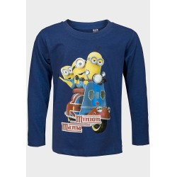 Блузка с дълъг ръкав Minion Mania тъмносиня