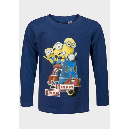 Блузка с дълъг ръкав Minion Mania тъмносиня