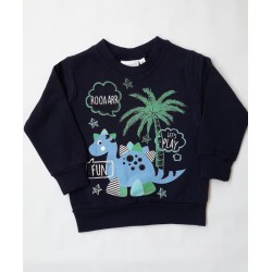 Плътна блуза с дълъг ръкав за момче Динозаври Minikidz