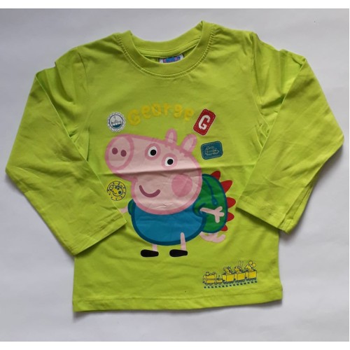 Блуза за момче с Прасенцето Джордж в зелено