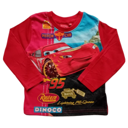 Блуза за момче с Макуин Cars в червено