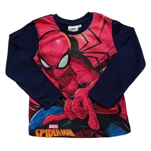 Блуза за момче Спайдърмен синя