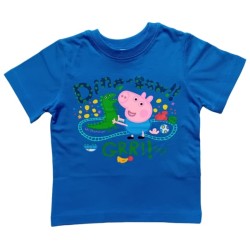 Тениска с Прасенцето Джордж в синьо