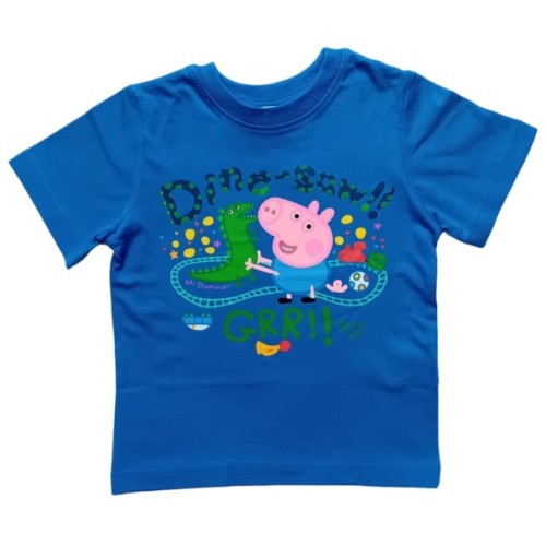 Тениска с Прасенцето Джордж в синьо