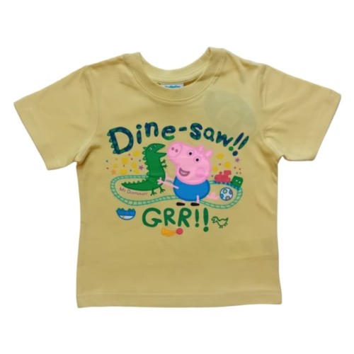 Тениска с Прасенцето Джордж в жълто