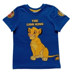 Блуза с къс ръкав за момче Lion King в синьо