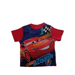 Тениска за момче Макуин Светкавицата в червено 