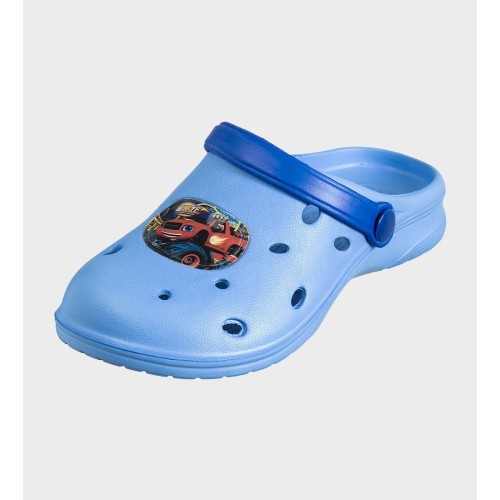 Чехли крокс с Пламъчко светлосини