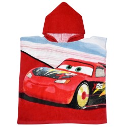 Пончо за плаж Cars Disney в червено