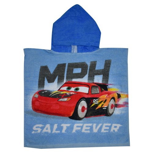 Пончо за плаж Cars Disney в синьо