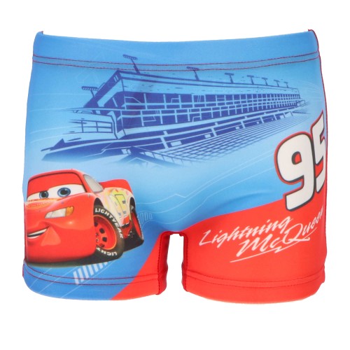 Бански за момче с Макуин в червено