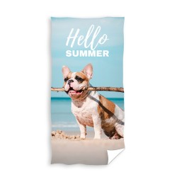 Памучна хавлия 70х140см с кученце