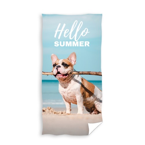 Памучна хавлия 70х140см с кученце