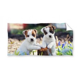 Памучна хавлия 70х140см сладки кученца