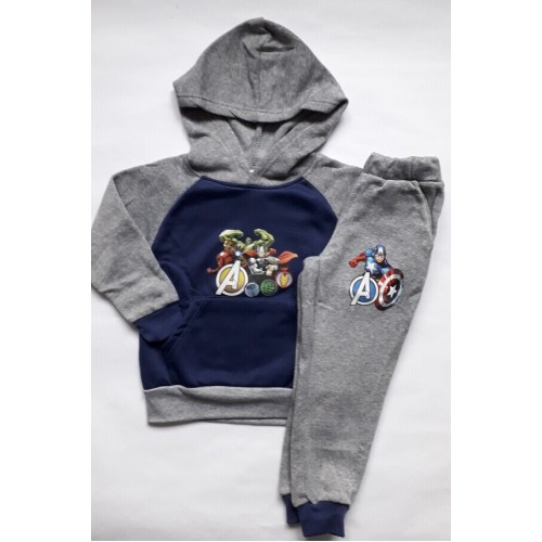 Екип за момче Avengers сив