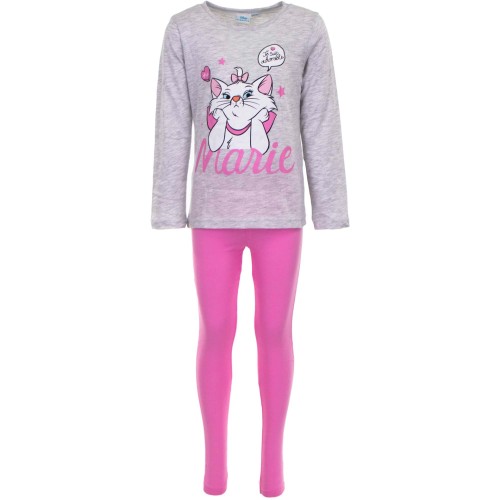 Пижама за момиче Marie сива