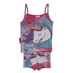 Лятна пижама за момиче с еднорог