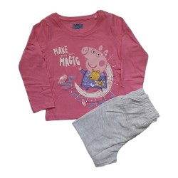 Пижама за момиче Пепа розова