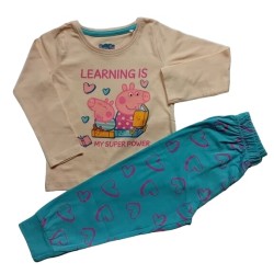 Пижама за момиче Пепа синьо долнище