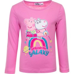 Блуза за момиче Пепа Galaxy розова
