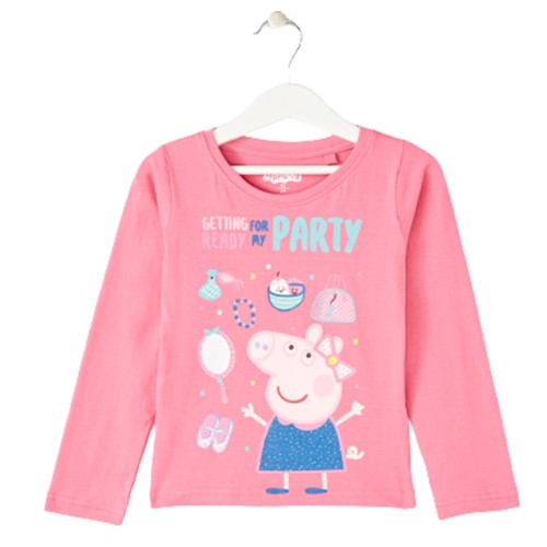 Блуза с дълъг ръкав Пепа розова