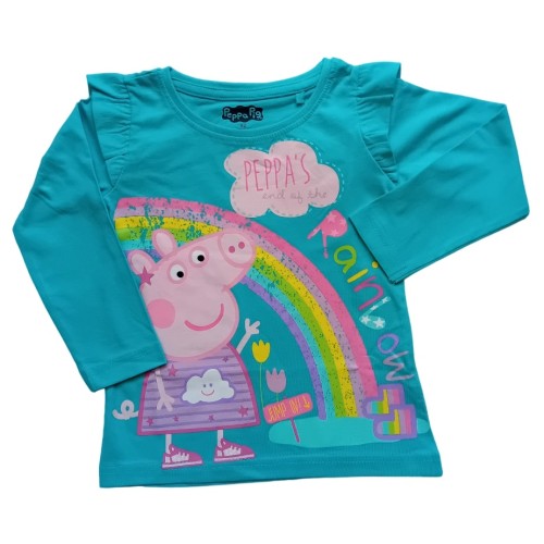 Блуза с къдрички Прасенцето Пепа