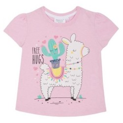 Блуза с къс ръкав за момиче Free Hugs Minikidz