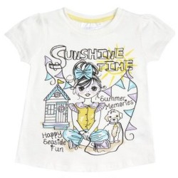 Блуза с къс ръкав за момиче Sunshine Time Minikidz