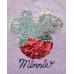 Блуза с къс ръкав с двулицеви пайети за момиче Minnie