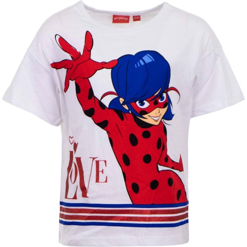 Блуза за момиче Калинката бяла