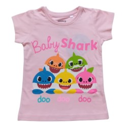 Блуза за момиче Baby Shark розова