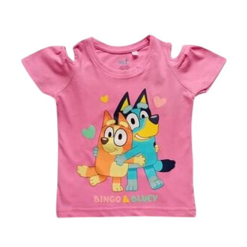 Модерна блуза Бинго и Блуи Bluey в розово