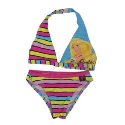 Бански от 2 части за момиче Барби в райе Character