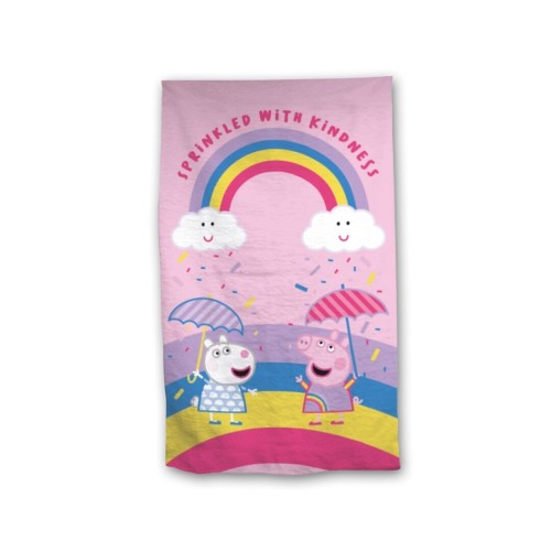 Кърпа за плаж с Прасенцето Пепа Rainbow