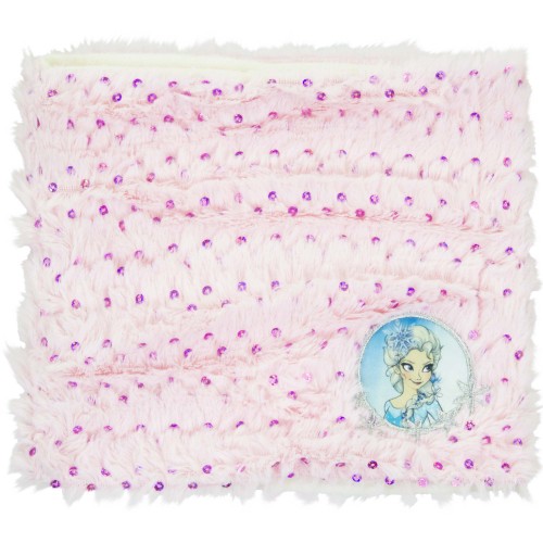 Шал-шапка-яка Frozen Disney розово-бял