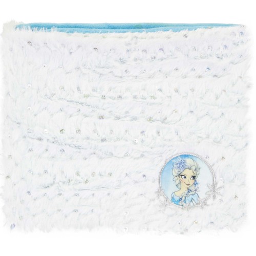Шал-шапка-яка Frozen Disney бяло-син