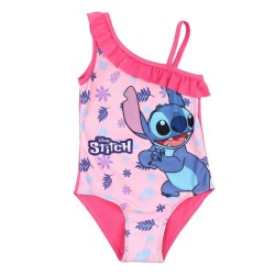 Бански за момиче Stitch розов