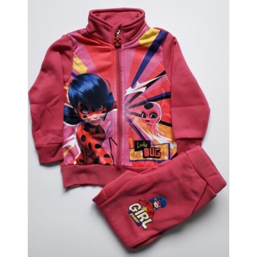 Екип за момиче Калинката розов