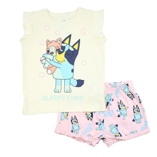 Комплект за момиче Блуи Bluey розов