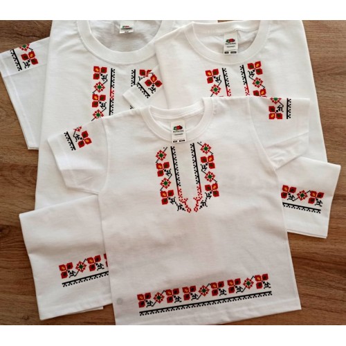 Блуза с шевици - комплект Мама, Татко и Аз