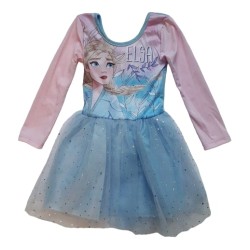 Рокля с дълъг ръкав с тюл Frozen