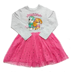 Детска рокля с тюл Пес Патрул