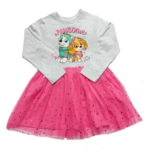 Детска рокля с тюл Пес Патрул